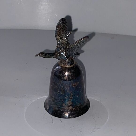 New England Collectors Society Mother Goose Silver Plate Bell Nursery Rhyme - Picture 4 of 9